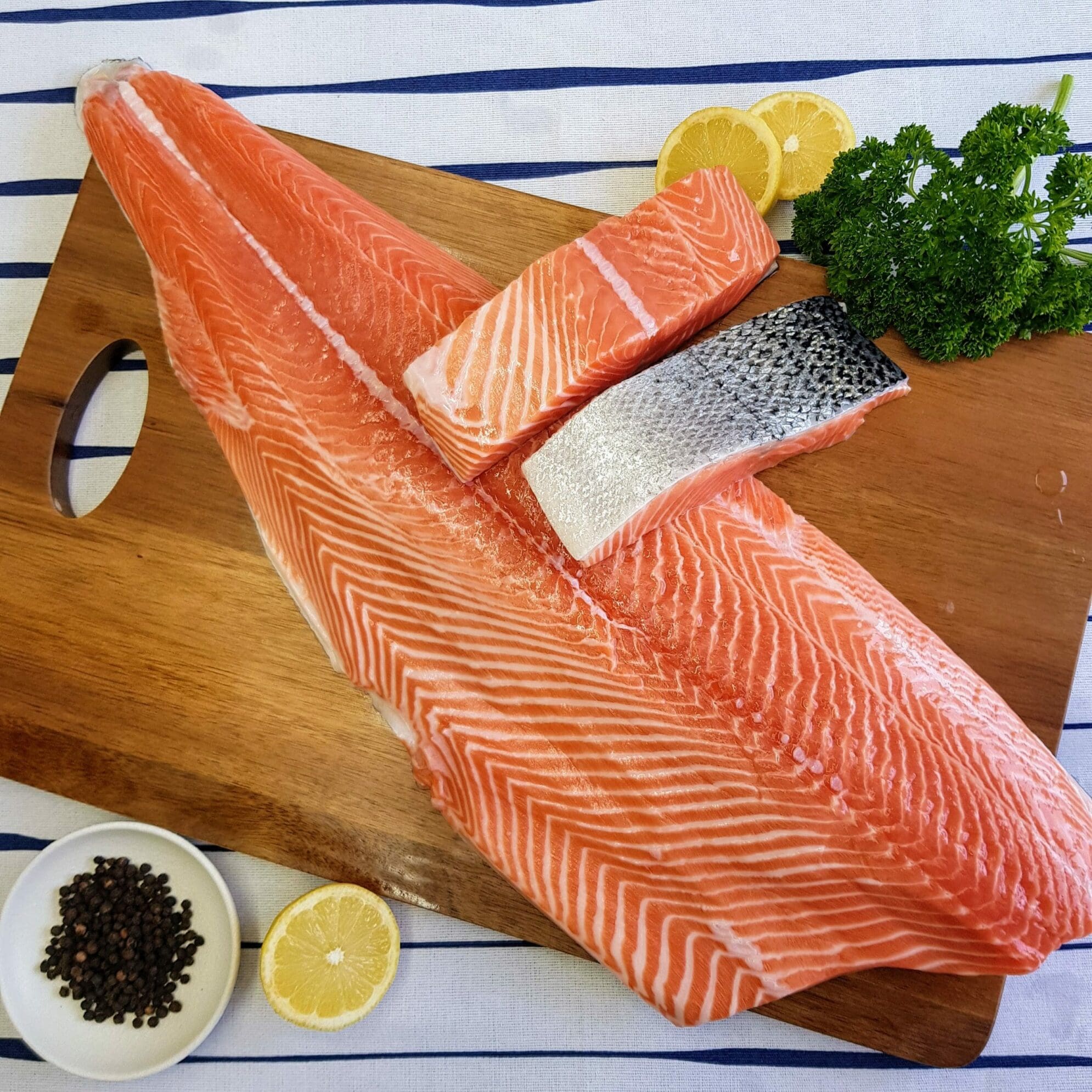 Salmon - Skin on, Bone Out - Wellington Seamarket